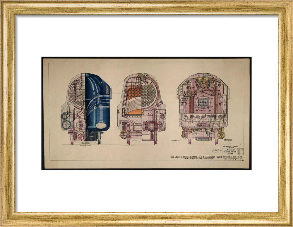 LM&SR Drawing No.D39-15794 of 4-6-2 Passenger Engine, 'Duchess of Hamilton'. 9.06.1939 - Image 43