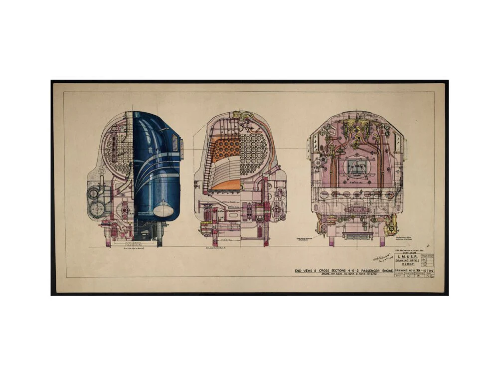 LM&SR Drawing No.D39-15794 of 4-6-2 Passenger Engine, 'Duchess of Hamilton'. 9.06.1939 - Image 45