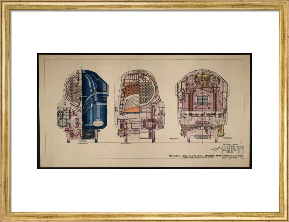 LM&SR Drawing No.D39-15794 of 4-6-2 Passenger Engine, 'Duchess of Hamilton'. 9.06.1939 - Image 48
