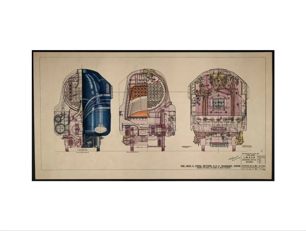 LM&SR Drawing No.D39-15794 of 4-6-2 Passenger Engine, 'Duchess of Hamilton'. 9.06.1939 - Image 55