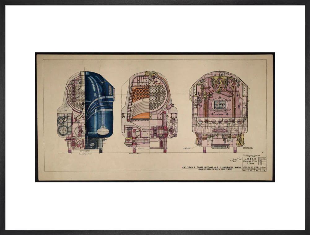 LM&SR Drawing No.D39-15794 of 4-6-2 Passenger Engine, 'Duchess of Hamilton'. 9.06.1939 - Image 56