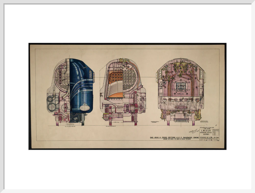 LM&SR Drawing No.D39-15794 of 4-6-2 Passenger Engine, 'Duchess of Hamilton'. 9.06.1939 - Image 57