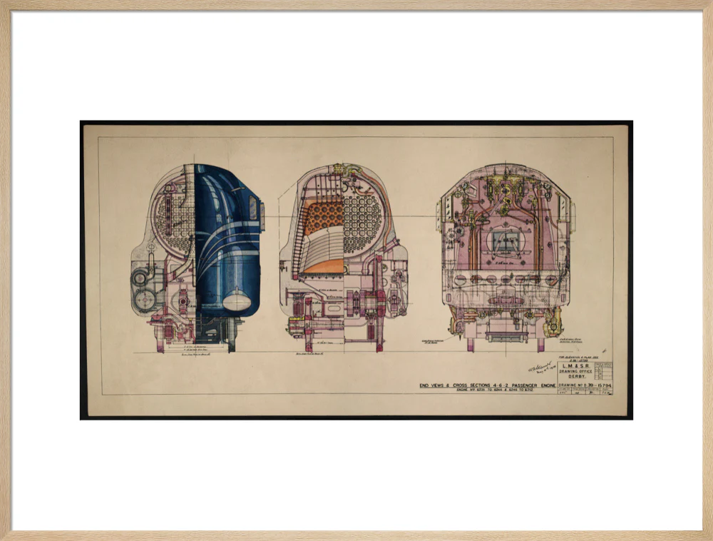LM&SR Drawing No.D39-15794 of 4-6-2 Passenger Engine, 'Duchess of Hamilton'. 9.06.1939 - Image 59