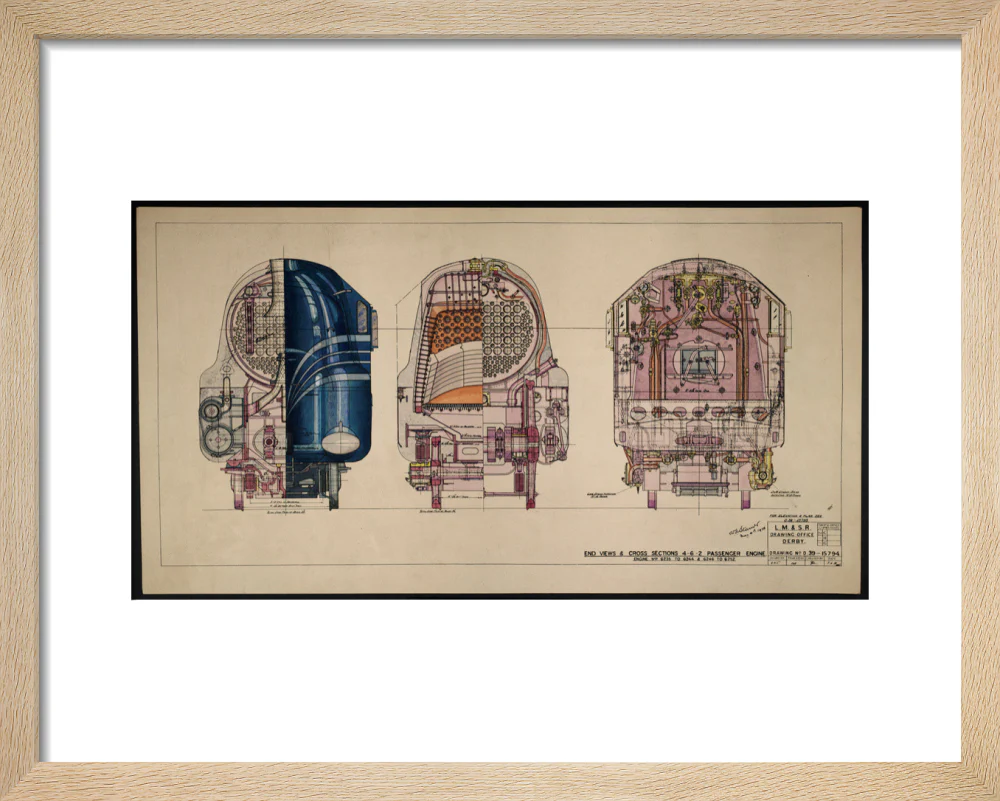 LM&SR Drawing No.D39-15794 of 4-6-2 Passenger Engine, 'Duchess of Hamilton'. 9.06.1939 - Image 6