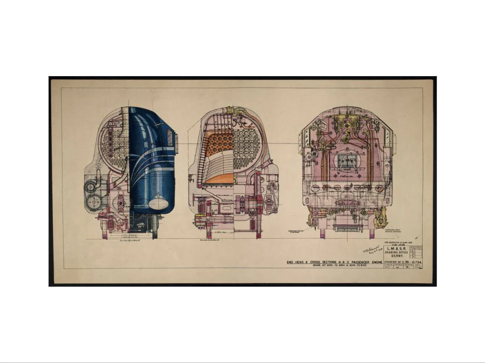 LM&SR Drawing No.D39-15794 of 4-6-2 Passenger Engine, 'Duchess of Hamilton'. 9.06.1939 - Image 7