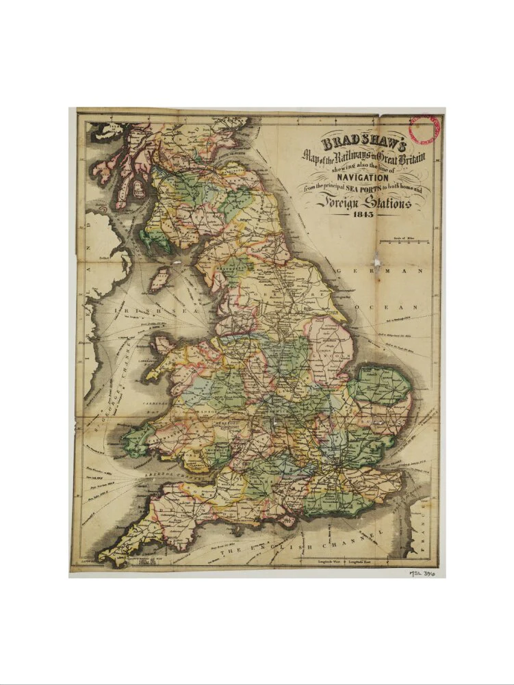 Bradshaw's Map of the Railways in Great Britain shewing also the line of Navigation from the principal Sea Ports .... George Bradshaw (1801-1853) - Image 17