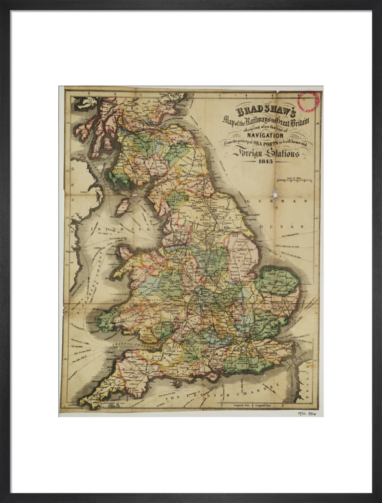 Bradshaw's Map of the Railways in Great Britain shewing also the line of Navigation from the principal Sea Ports .... George Bradshaw (1801-1853) - Image 18