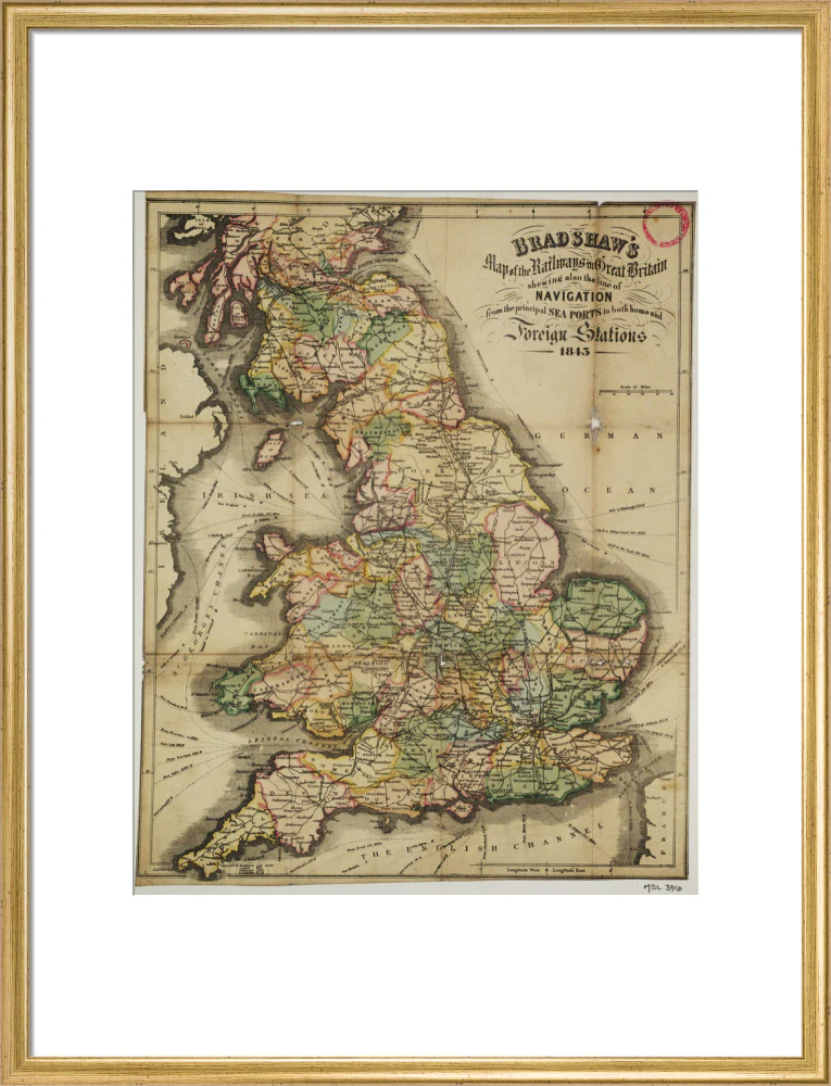 Bradshaw's Map of the Railways in Great Britain shewing also the line of Navigation from the principal Sea Ports .... George Bradshaw (1801-1853) - Image 20