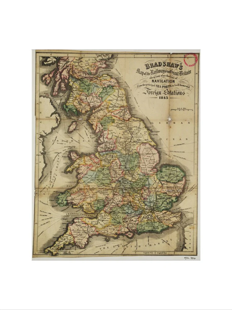 Bradshaw's Map of the Railways in Great Britain shewing also the line of Navigation from the principal Sea Ports .... George Bradshaw (1801-1853) - Image 22