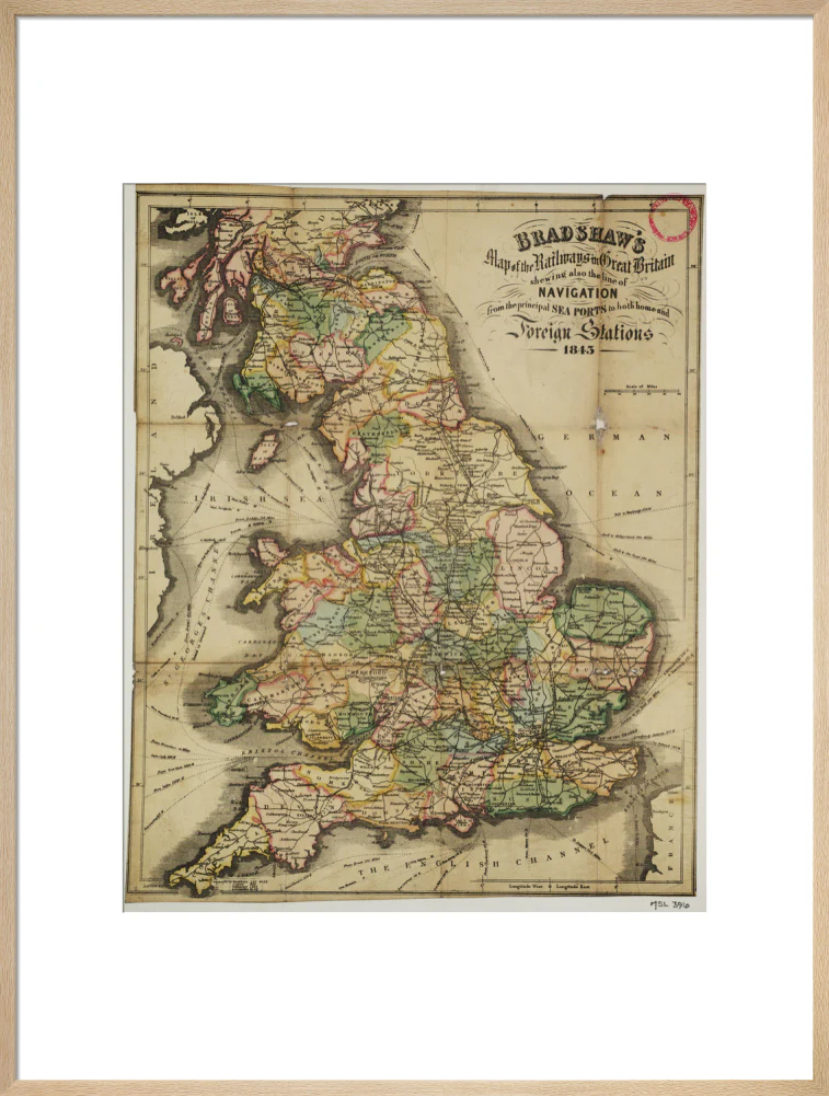 Bradshaw's Map of the Railways in Great Britain shewing also the line of Navigation from the principal Sea Ports .... George Bradshaw (1801-1853) - Image 26