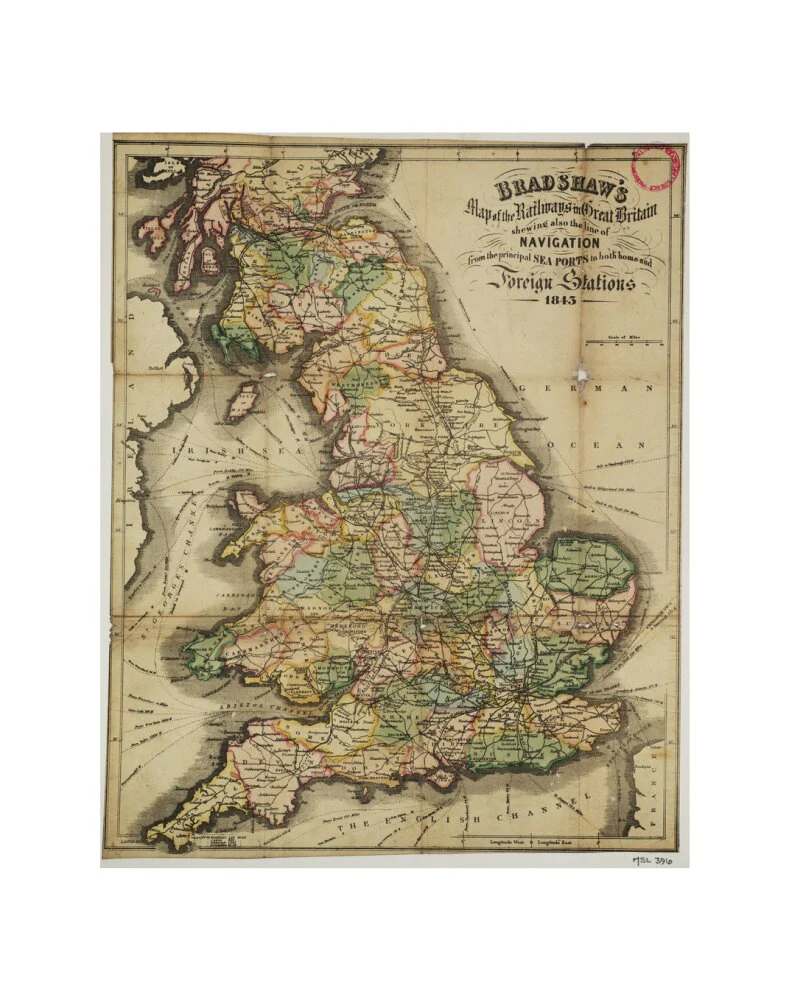 Bradshaw's Map of the Railways in Great Britain shewing also the line of Navigation from the principal Sea Ports .... George Bradshaw (1801-1853) - Image 35