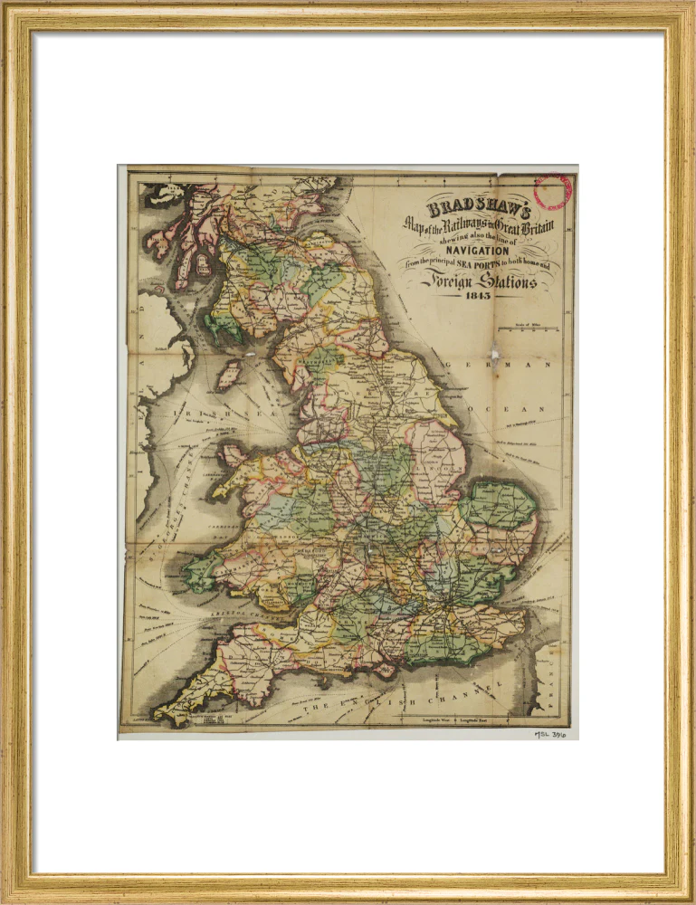 Bradshaw's Map of the Railways in Great Britain shewing also the line of Navigation from the principal Sea Ports .... George Bradshaw (1801-1853) - Image 48