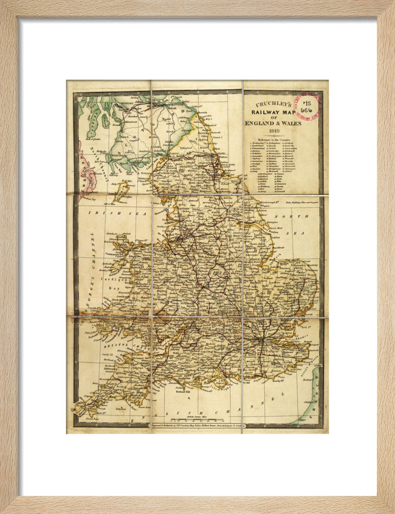 Cruhley's Railway Map of England and Wales 1840 - Image 11