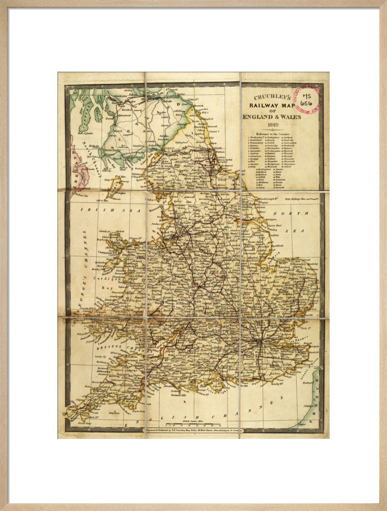 Cruhley's Railway Map of England and Wales 1840 - Image 26
