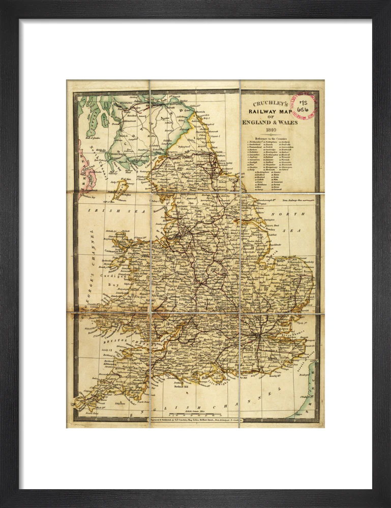 Cruhley's Railway Map of England and Wales 1840 - Image 41