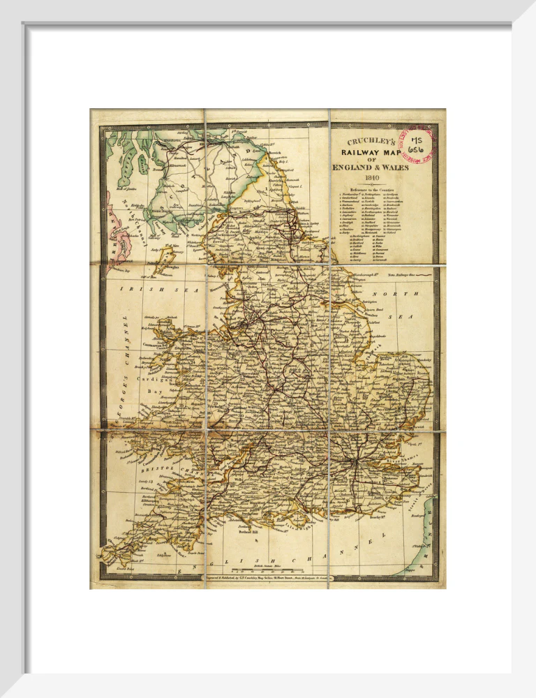 Cruhley's Railway Map of England and Wales 1840 - Image 9