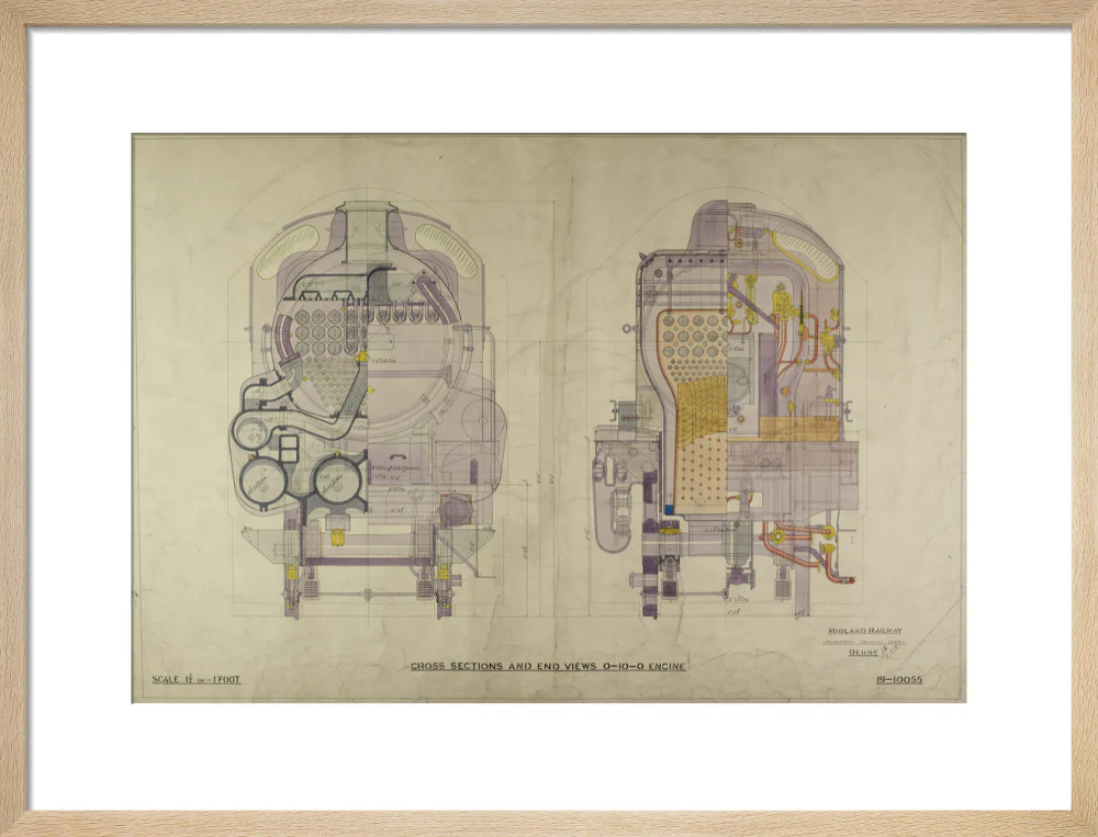 Cross sections and end view 0-10-0 Engine - Image 49