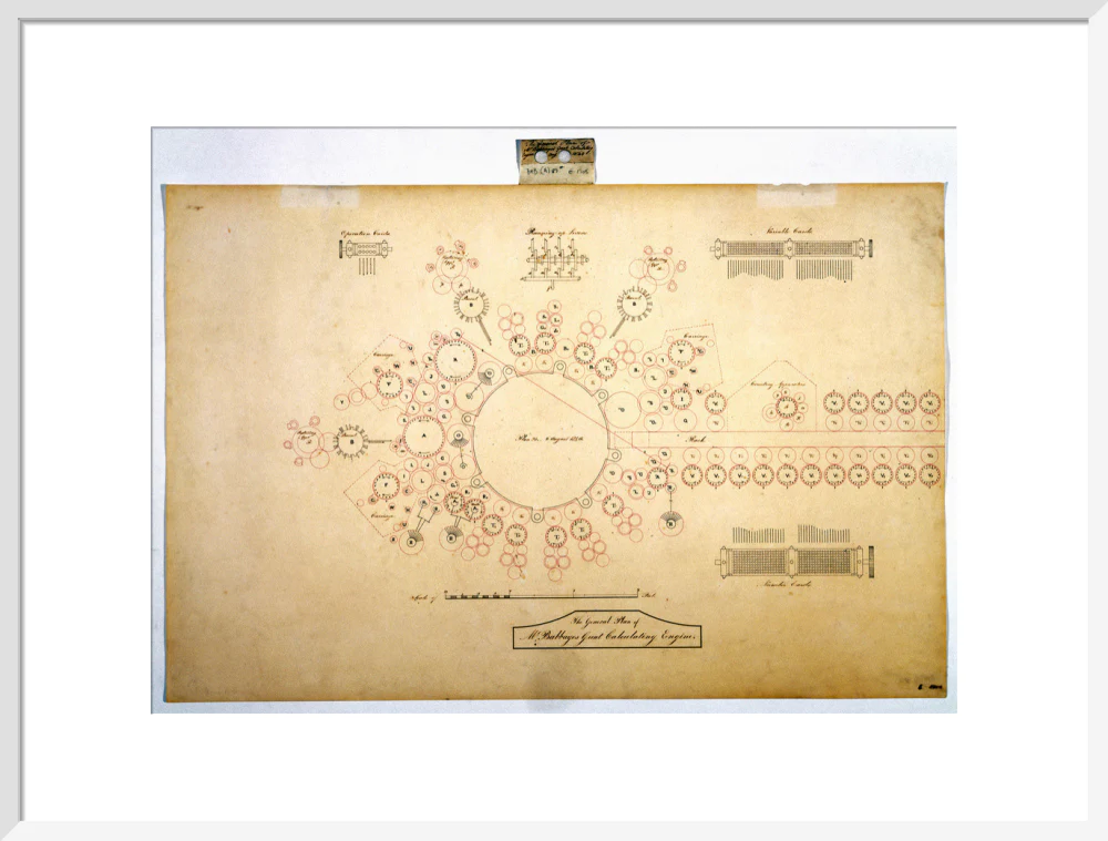 Plan of the analytical engine, 1840. - Image 19