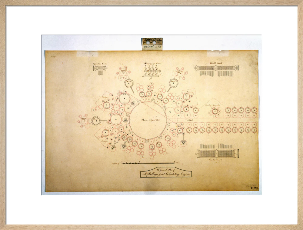 Plan of the analytical engine, 1840. - Image 21