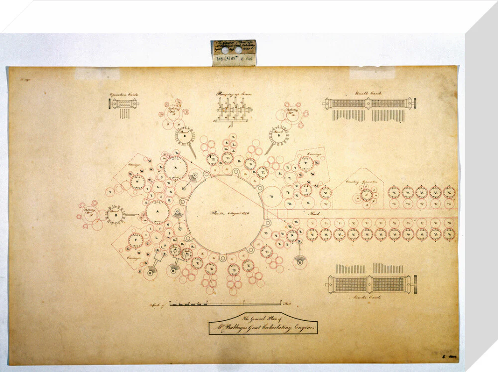 Plan of the analytical engine, 1840. - Image 31