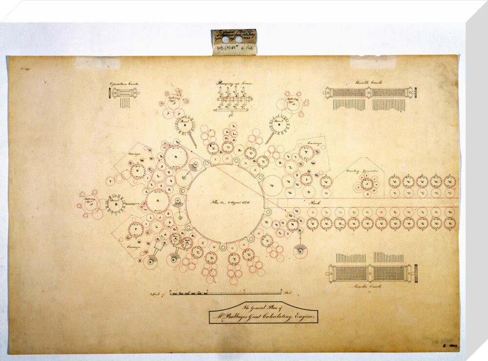 Plan of the analytical engine, 1840. - Image 32