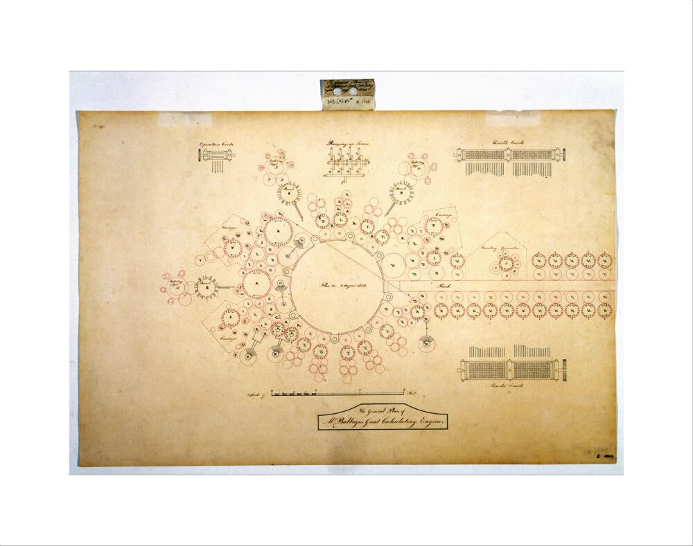 Plan of the analytical engine, 1840. - Image 35