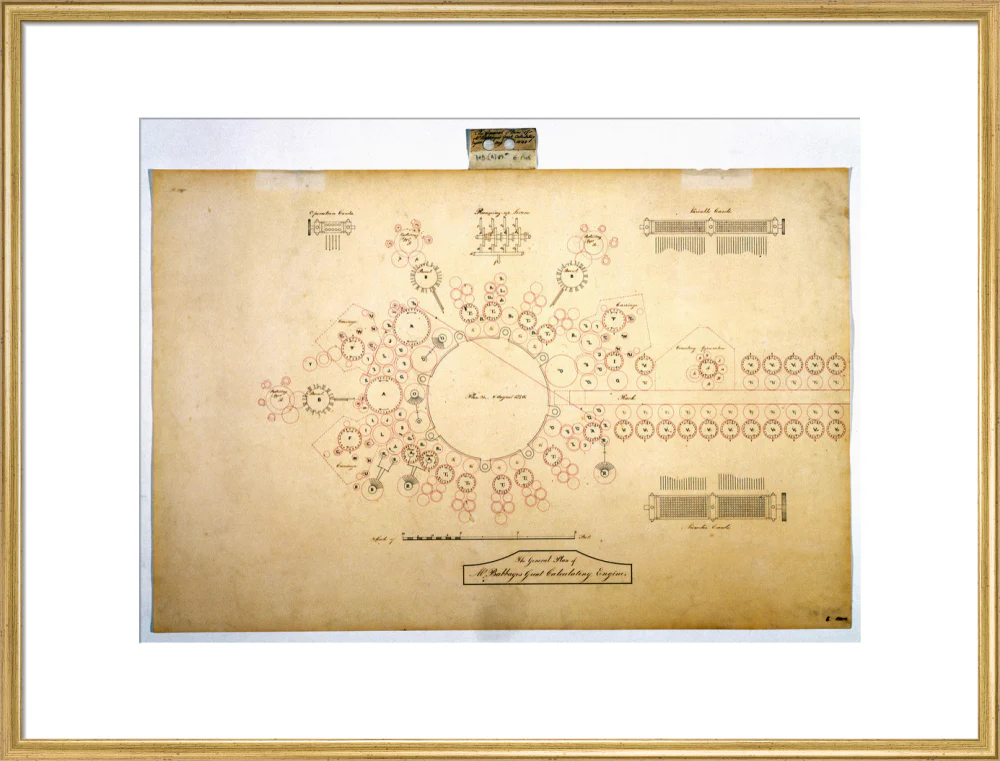 Plan of the analytical engine, 1840. - Image 58