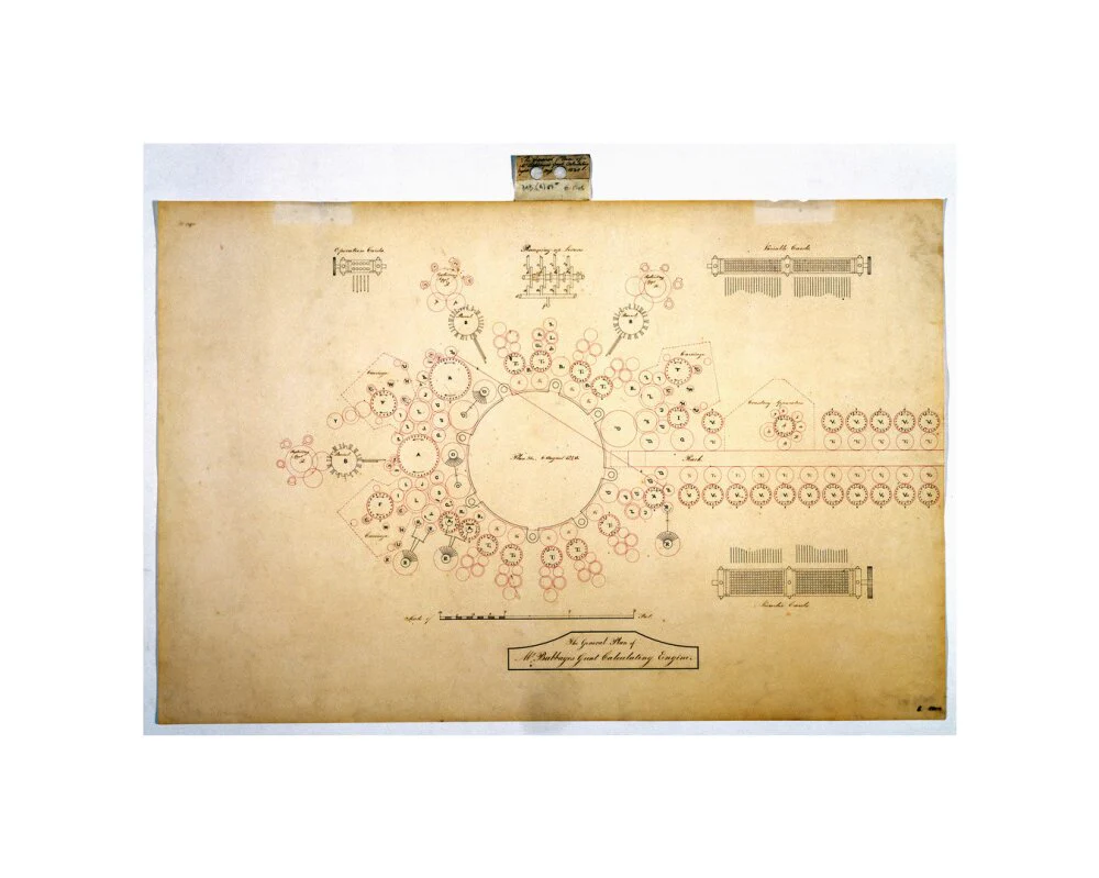 Plan of the analytical engine, 1840. - Image 60