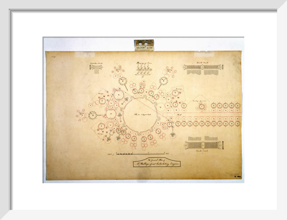 Plan of the analytical engine, 1840. - Image 9