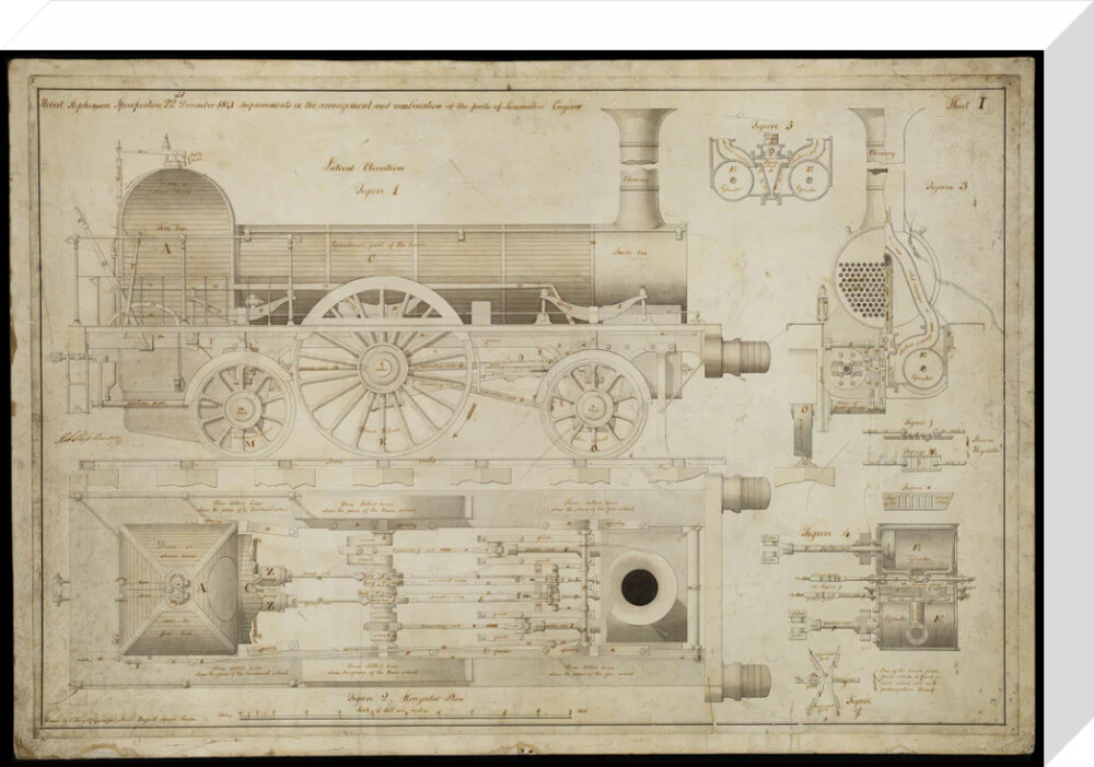Improvements in the arrangement...of the parts of locomotive engines, 1841 - Image 65