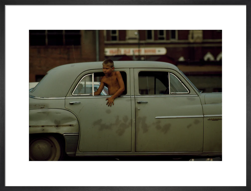 Boy in car, USA. 1965 - Image 18
