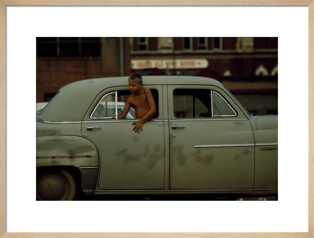 Boy in car, USA. 1965 - Image 21