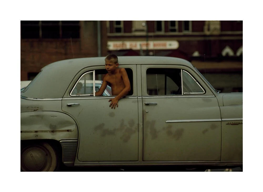 Boy in car, USA. 1965 - Image 29