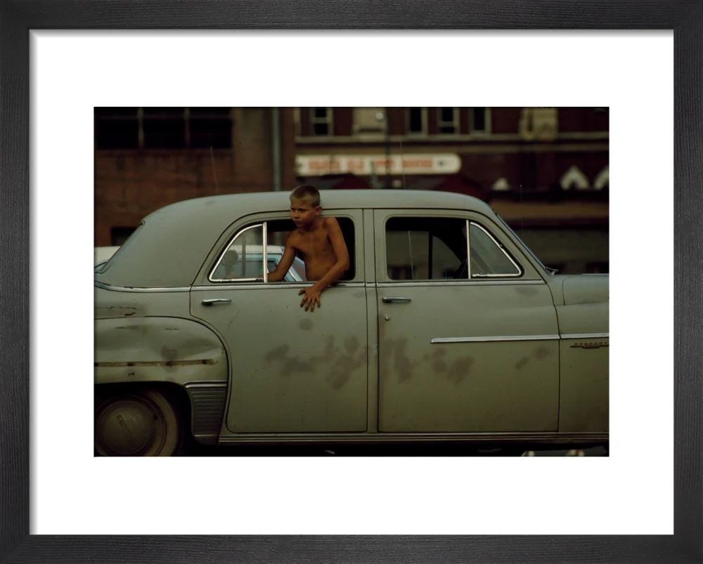 Boy in car, USA. 1965 - Image 36
