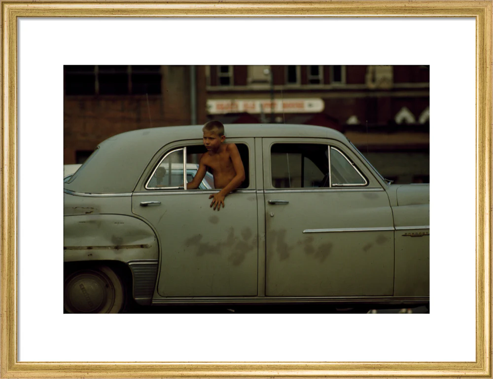 Boy in car, USA. 1965 - Image 48