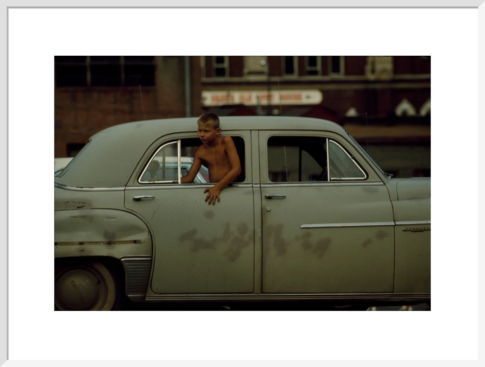Boy in car, USA. 1965 - Image 57