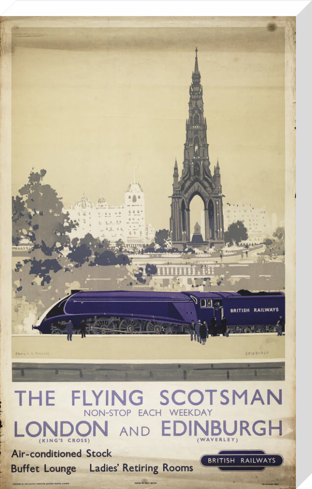 The Flying Scotsman, Non-stop each Weekday, by Frank Henry Mason, about 1950 - Image 33