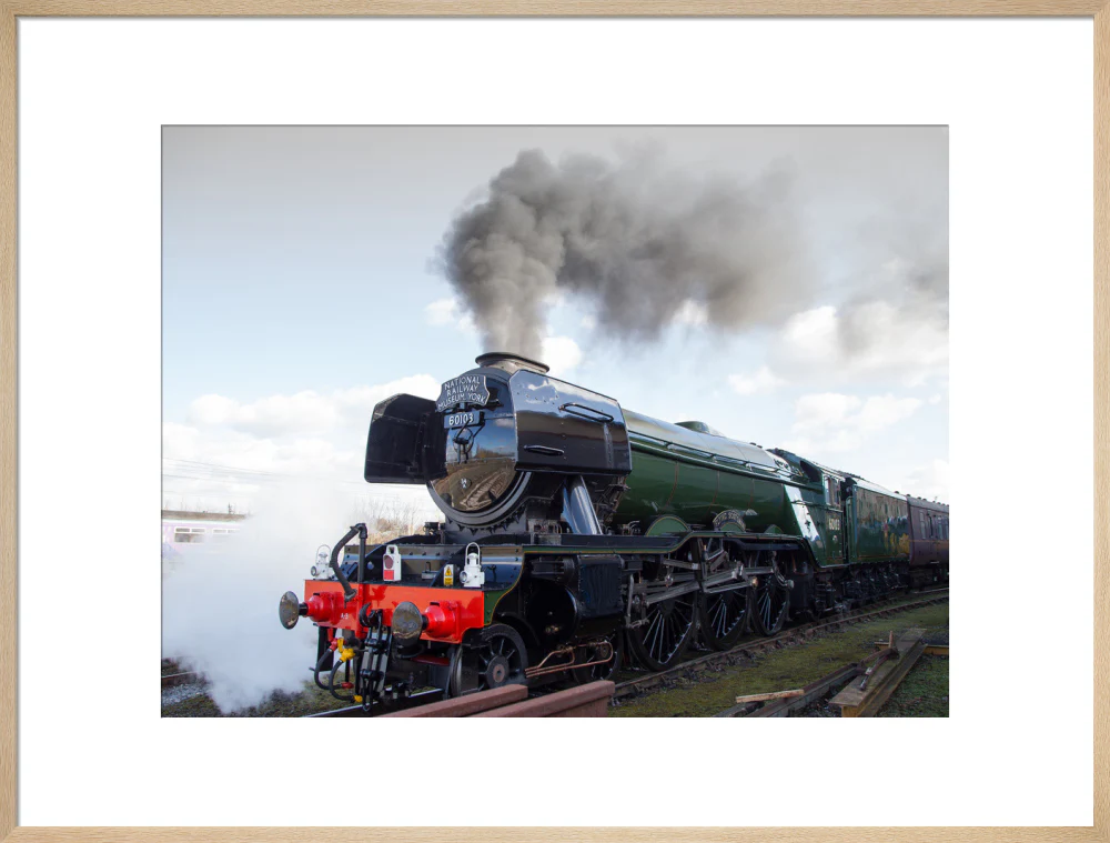 Flying Scotsman locomotive leaving the National Railway Museum, 2016. - Image 26