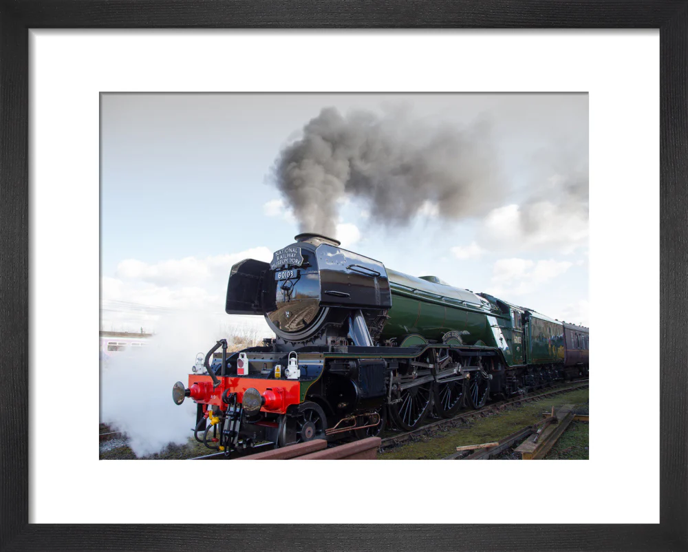 Flying Scotsman locomotive leaving the National Railway Museum, 2016. - Image 3