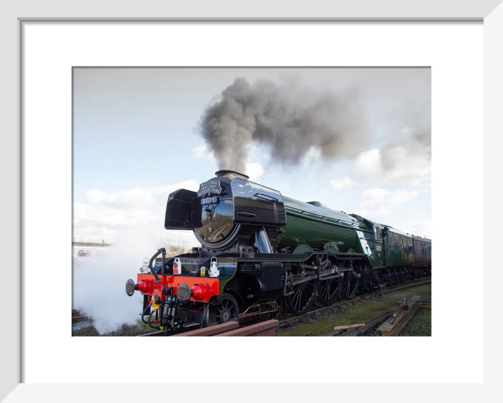 Flying Scotsman locomotive leaving the National Railway Museum, 2016. - Image 37