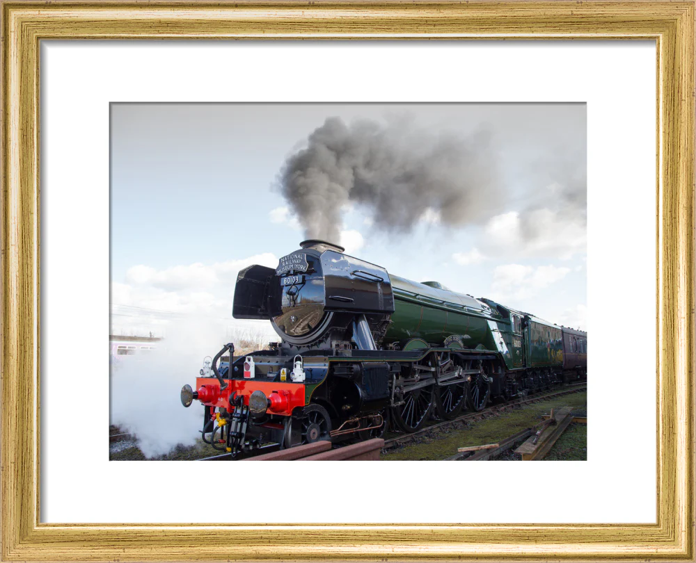 Flying Scotsman locomotive leaving the National Railway Museum, 2016. - Image 38
