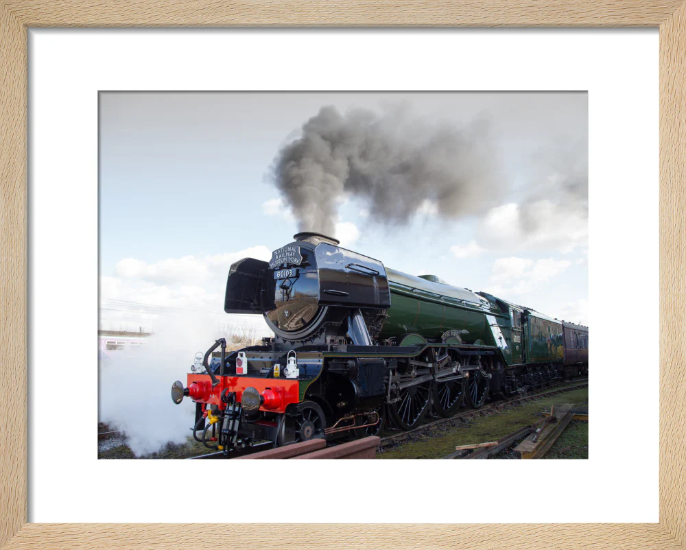 Flying Scotsman locomotive leaving the National Railway Museum, 2016. - Image 39