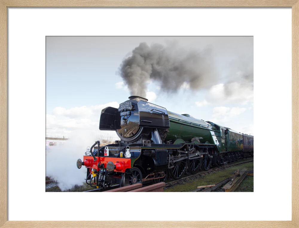 Flying Scotsman locomotive leaving the National Railway Museum, 2016. - Image 49
