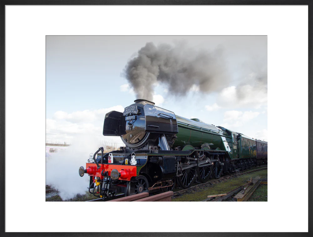 Flying Scotsman locomotive leaving the National Railway Museum, 2016. - Image 56