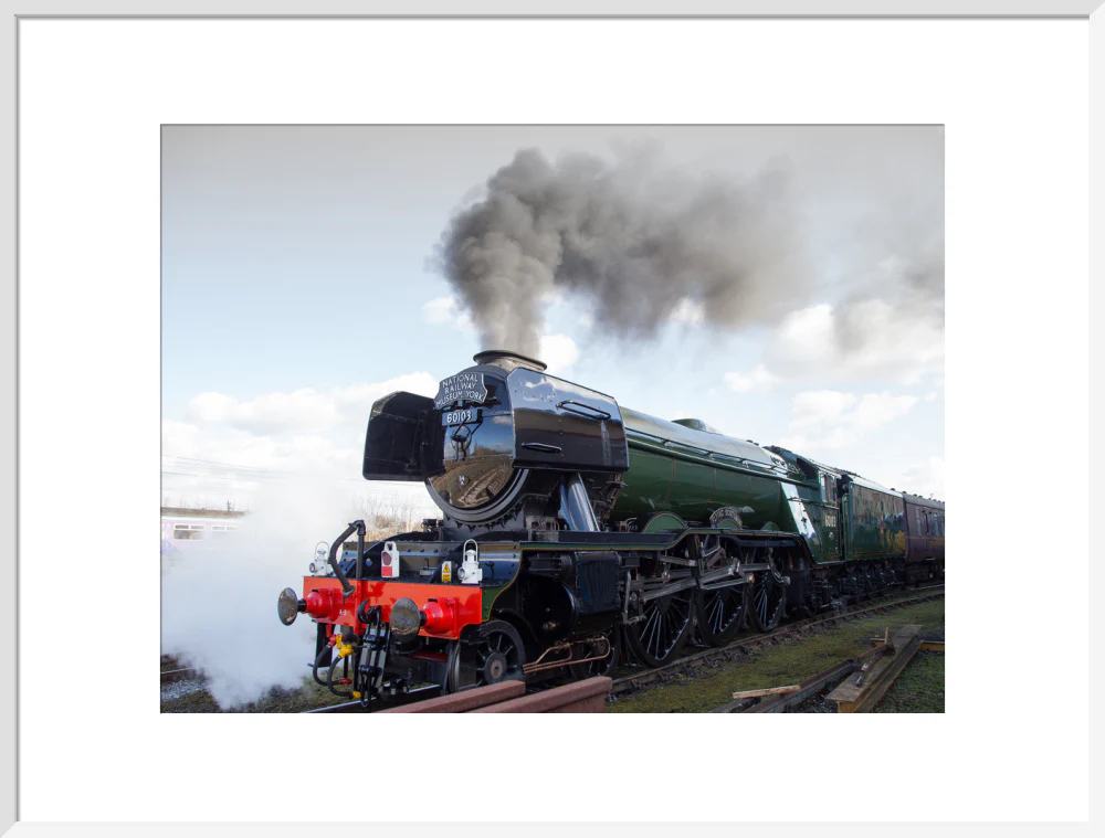 Flying Scotsman locomotive leaving the National Railway Museum, 2016. - Image 57