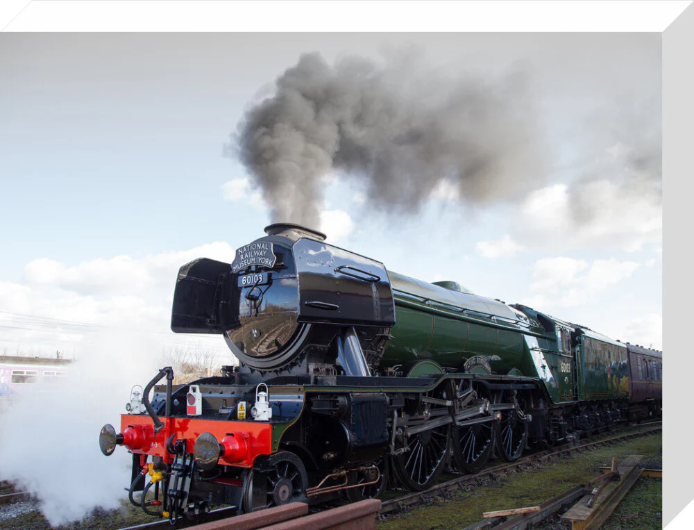 Flying Scotsman locomotive leaving the National Railway Museum, 2016. - Image 65