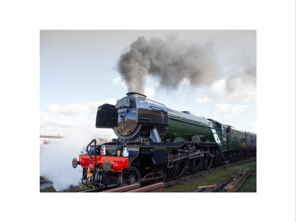 Flying Scotsman locomotive leaving the National Railway Museum, 2016. - Image 7