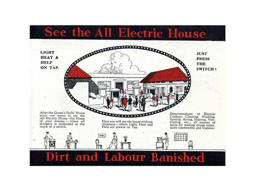 Electrical Development Association all-electric house at the British Empire Exhibition at Wembley, 1924. - Image 17