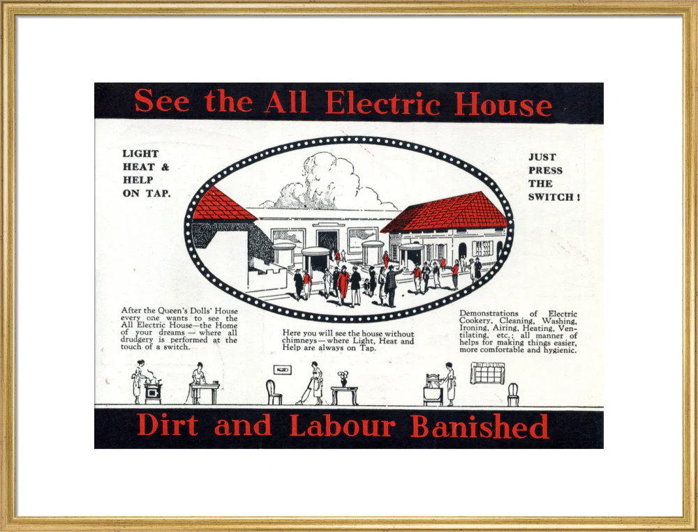 Electrical Development Association all-electric house at the British Empire Exhibition at Wembley, 1924. - Image 25