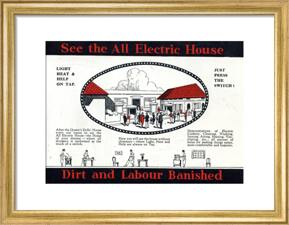 Electrical Development Association all-electric house at the British Empire Exhibition at Wembley, 1924. - Image 43